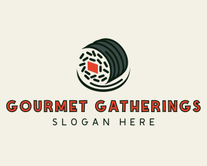 Sushi Dining Gourmet logo design