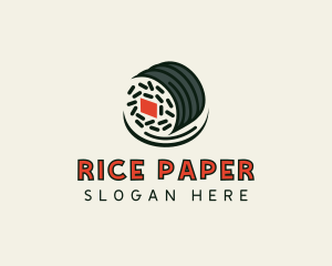 Sushi Dining Gourmet logo design