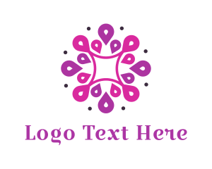 Magenta Floral Pattern logo