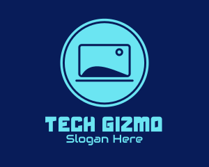 Blue Laptop Gadget  logo design