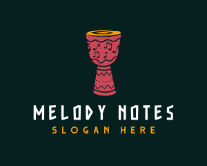 Djembe Music Notes logo