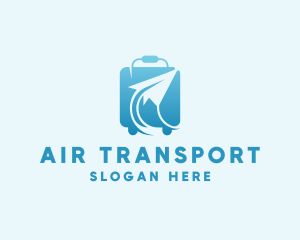 Paper Plane Luggage logo design