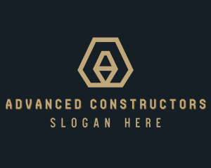 Construction Firm Letter A logo design