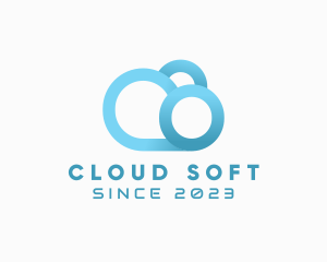 Modern Cloud Software  logo design