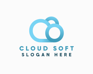 Modern Cloud Software  logo design