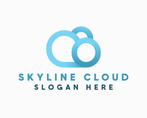 Modern Cloud Software  logo design