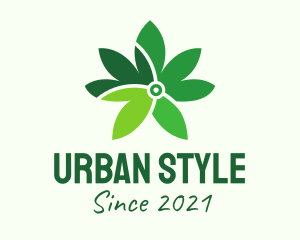 Digital Cannabis Leaf logo