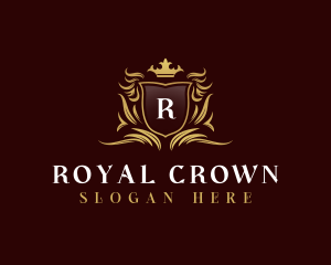Elegant Crown Shield logo
