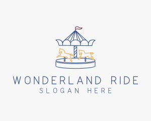 Horse Carousel Amusement Park logo