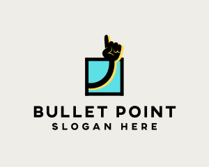 Hand Up Sign logo design