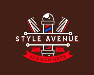 Barber Styling Comb  logo design