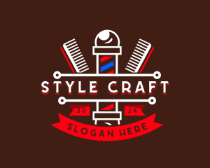 Barber Styling Comb  logo