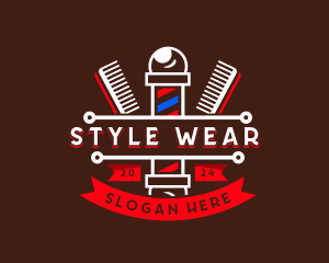 Barber Styling Comb  logo design