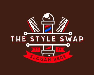 Barber Styling Comb  logo design