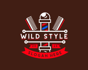 Barber Styling Comb  logo design