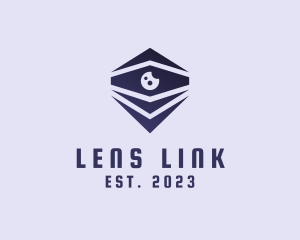 Camera Lens Building  logo design