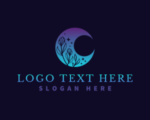 Crescent Moon Flower logo