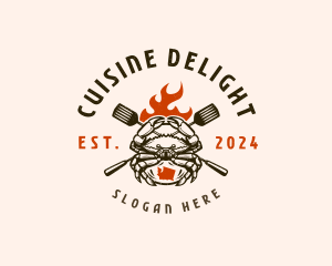 Seafood Crab Grill logo design