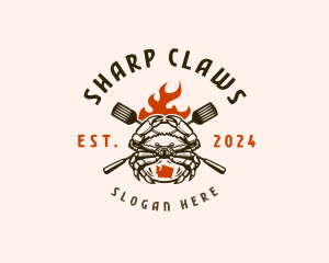 Seafood Crab Grill logo design