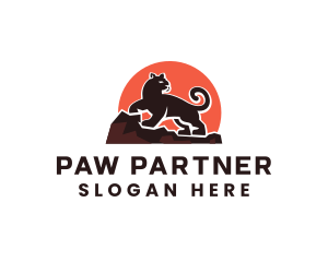 Wild Panther Animal logo design