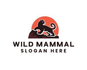 Wild Panther Animal logo design