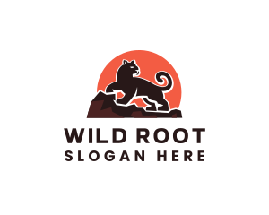 Wild Panther Animal logo design