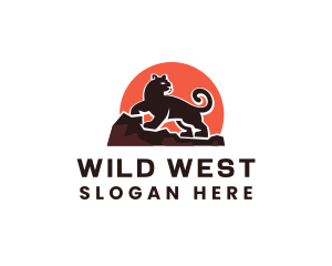 Wild Panther Animal logo design