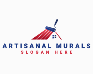 Roof Painting Refurbish logo design