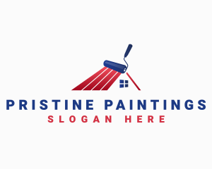 Roof Painting Refurbish logo design