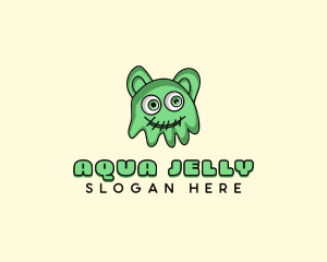 Slime Jelly Monster logo design