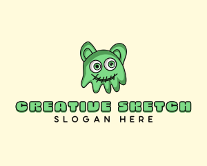 Slime Jelly Monster logo design