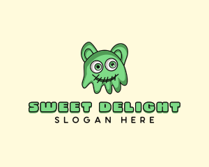 Slime Jelly Monster logo design