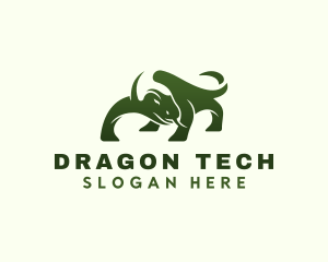 Komodo Dragon Lizard logo design