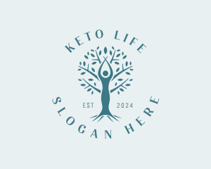 Tree Woman Wellness logo design