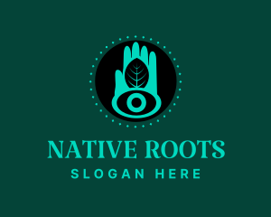 Tribal Hand Massage logo design