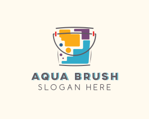 Bucket Painting Refurbish logo design