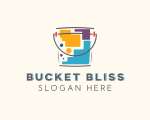 Bucket Painting Refurbish logo design