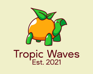 Tropical Orange Turtle  logo