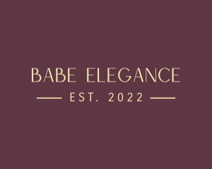 Elegant Gold Beauty logo design