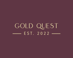 Elegant Gold Beauty logo design