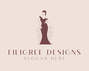 Fashion Designer Gown logo design