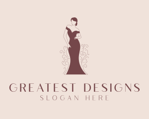 Fashion Designer Gown logo design