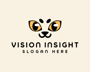 Animal Cat Eye logo design