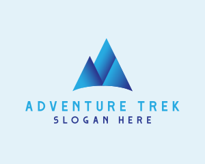 Mountain Hiking Adventure logo design