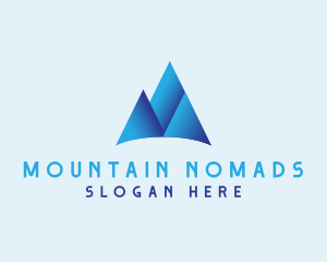 Mountain Hiking Adventure logo design