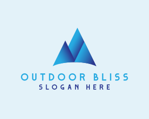 Mountain Hiking Adventure logo design