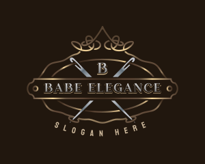 Elegant Needle Thread logo design