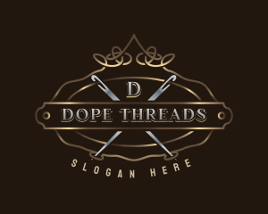 Elegant Needle Thread logo design