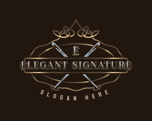 Elegant Needle Thread logo design