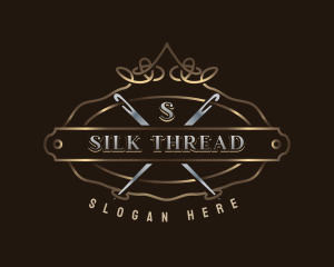 Elegant Needle Thread logo design